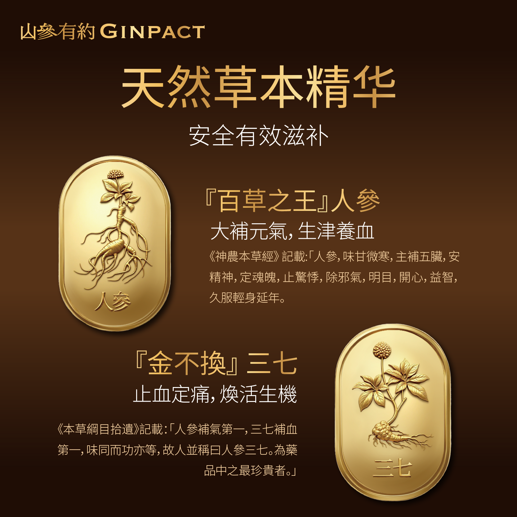 珍稀山參精華（2瓶120粒）